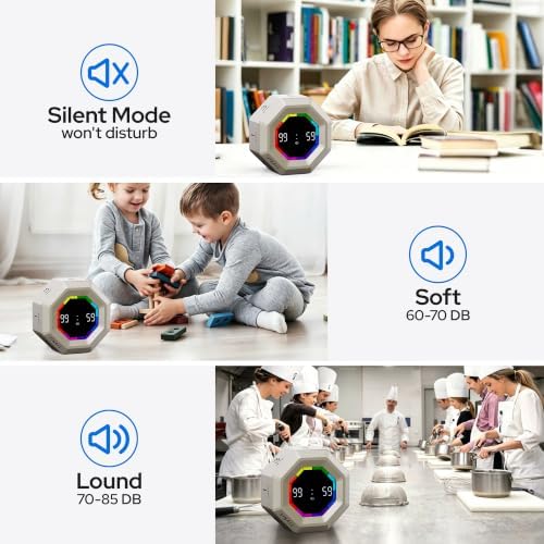 Visual Timer for Kids Kitchen Timer Pomodoro Magnetic Visual Countdown