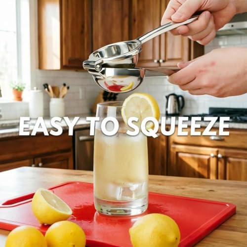 Lemon Squeezer, Stainless Steel Large Manual Citrus Press Juicer