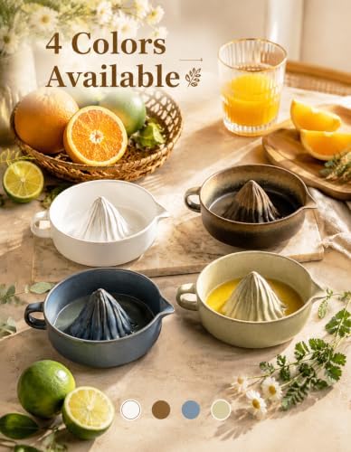 Ceramic Lemon Squeezer Juicer Manual Citrus Juicer Orange Squeezer Bowl