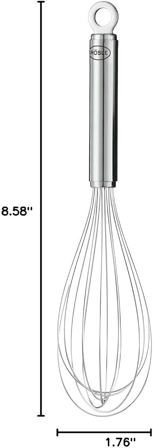 Rösle Stainless Steel Balloon Egg Whisk, 7 Wire, 8.7-inch