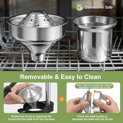 Manual Cast Iron Juicer, Commercial Hand Juicer Squeezer with Stainless Steel Cup Heavy-Duty Manual Juicer Hand Press Countertop Citrus Juice Press for Orange, Lemon, Pomegranate, Grapefruit