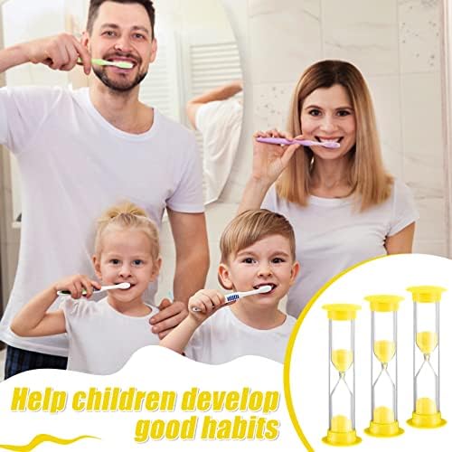 Geelin 24 Pcs 3 Minutes Sand Timer Kids 3 Mins Timer