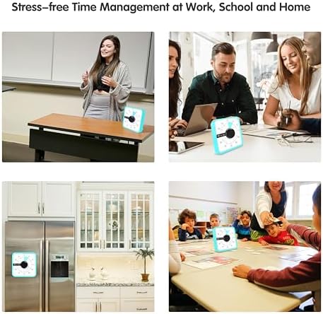 TWENTY5 SEVEN Countdown Timer 7.5 inch; 60 Minute 1 Hour Visual Timer – Classroom Teaching Tool Office Meeting, Mechanical Countdown Clock for Kids Exam Time Management Magnetic, Mint Green