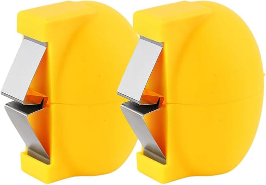 2026 New Egg Shell Opener, Stainless Steel Egg Cracker Tool, Multifunctional Eggs Separator for Raw and Hard Boiled Eggs Peeler Shell Remover, Kitchen Gadget (Yellow 2pcs)