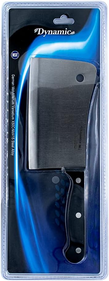 Dynamic Pro-Line, 6" Meat Cleaver, Heavy Duty, Large, German Molybdenum Vanadium Steel Alloy
