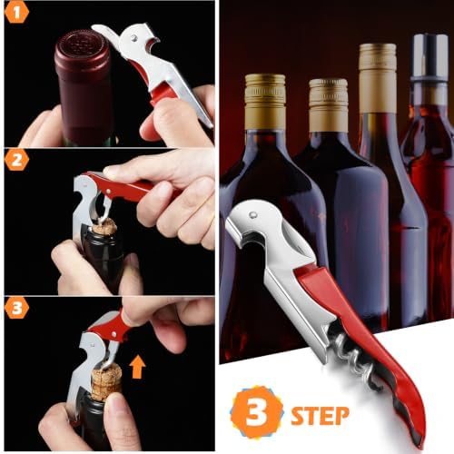 Honoson 40 Pieces Wine Opener Bulk Corkscrew Bottle Wine Key, Bright Colors