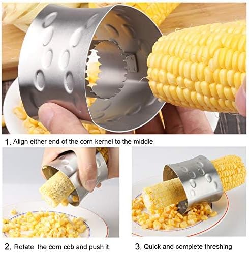 Corn Stripper Cutter Stainless Steel Corn Peeler Corn Stripping Tool