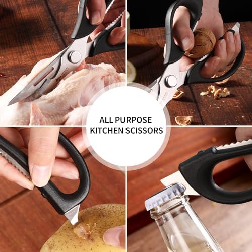 MAD SHARK Kitchen Scissors All Purpose Kitchen Shears Come Apart