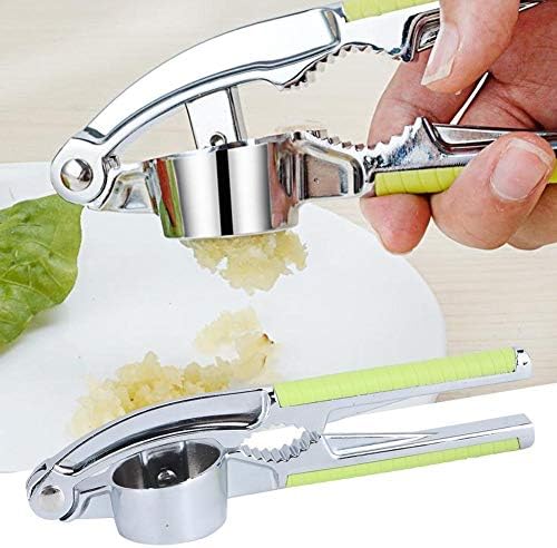 Garlic Press,Garlic Mincer Manual Food Garlic Press Grinder Crusher Masher Kitchen Portable Walnut Cracker for Home Use
