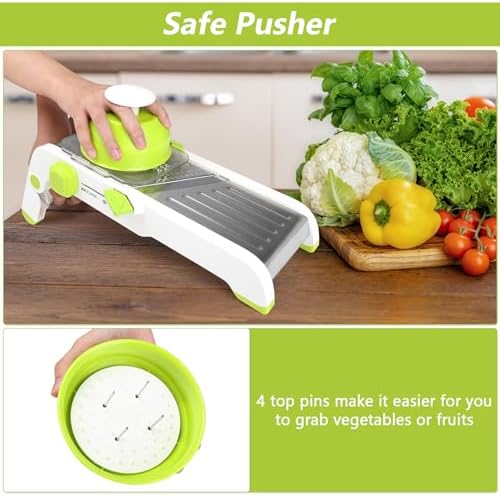 Mandoline Slicer for Kitchen, Adjustable Vegetable Potato Slicer