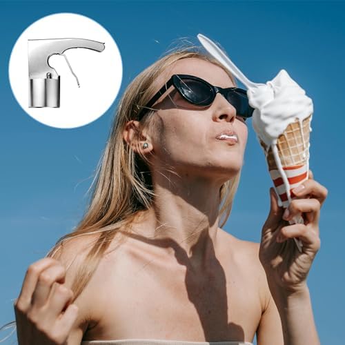 Old Time Ice Cream Scooper, Easy Release Trigger Ice Cream Sandwich Scoop for Big Volumes, Cylindrical Ice Cream Scooper, Big Volume Scoop, Old Fashion Style Scoops Nostalgic Scoops