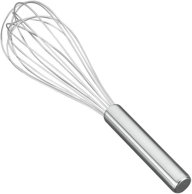 Metaltex 25 cm Stainless Steel Heavy Duty 8 Wire Whisk, Silver