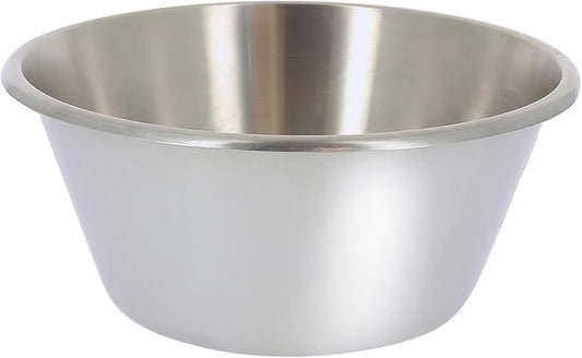 de Buyer Stainless Steel Mixing Bowl with Flat Bottom - 8”, 2 qt - Mix, Stir, Whip, Mash, Whisk & Combine - Dishwasher Safe - Made in France