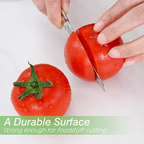 Disposable Plastic Cutting Board Large Cutting Mats for Kitchen, Outdoor Camping, BBQ, RV,Traveling,totally Food Safety With Easy Cut Slider Included,12In x 25Ft Clear