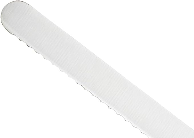 Mercer Culinary Millennia Color Handle Cutlery 8" Offset Bread Knife (Wavy Edge) Brown