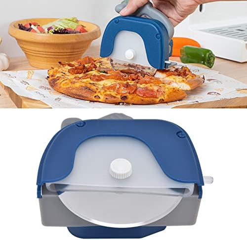 Pizza Cutter Wheel, Steel Grip Pizza Cutter Wheel, 4.3 x 4.9in Detachable Pizza Cutter with ABS Cover and Ergonomic Handle for Cutting Pizza, Cakes and Waffles