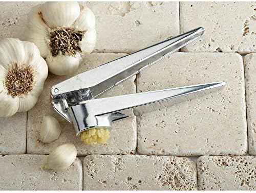 Fantes No-Peel, Self Cleaning Garlic Press, 6.25 x 1-Inches, the Italian Market Original since 1906