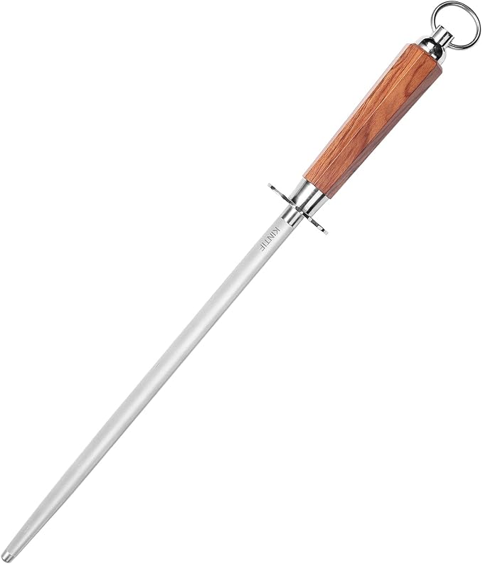 Sharpening Steel 10 inch Professional Honing Rod Knife Sharpener, Fine Lines, High hardness, Knife Honing Steel Knife steel