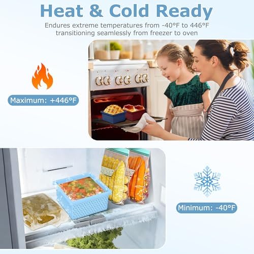 Silicone Freezer Molds for Soup Cube - 2-Cup Freezer Storage Container Tray with Lid,4 Pack Stackable Ice Cube Trays for Portion Control,Food Storage & Meal Prep (Green+Light Blue+Burgundy+Dark Blue)