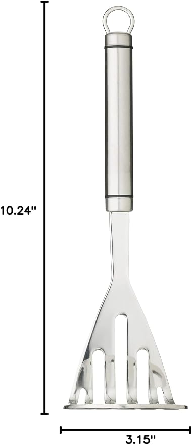 KitchenCraft Professional Stainless Steel Potato Masher, 26 cm (10")