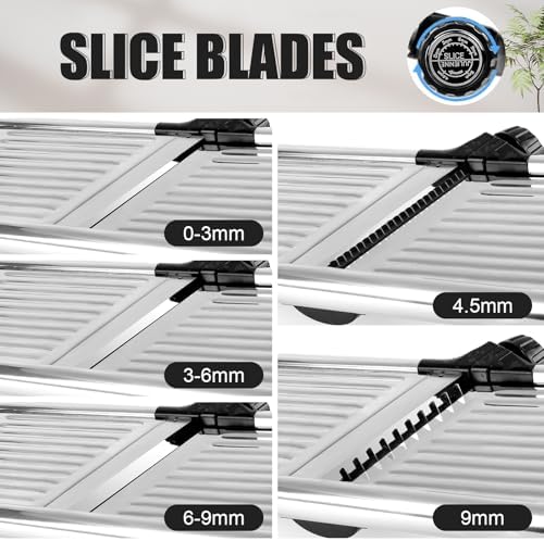 Mandoline Slicer for Kitchen, Adjustable Vegetable Slicer