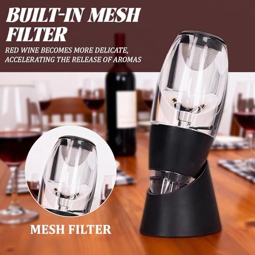 Wine Aerator with Plastic Mesh Filter