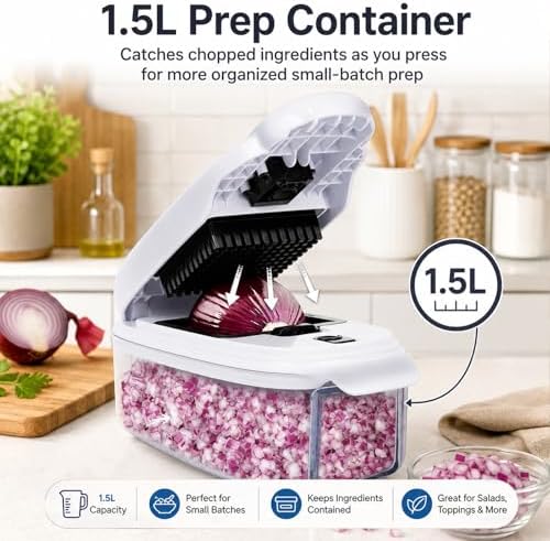 10-in-1 Vegetable Chopper(White & Black)