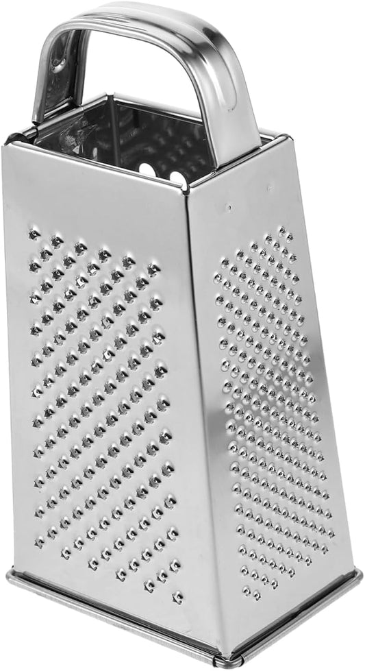 Healeved Power Tools Professional Box Grater Stainless Steel Cheese Grater Vegetable Shredder with 4 Sides for Cheese Vegetables Ginger Nuts 6inch Potato Peelers