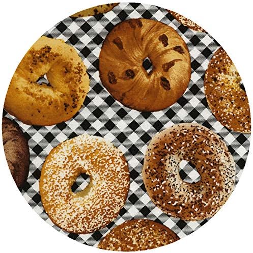 Andreas Silicone Jar Opener, Bagels – 6.25" Non-Slip Lid Gripper & Garlic Peeler, Dishwasher Safe, Multi-Use, Durable Silicone & Fabric, Made in the USA, JO-315