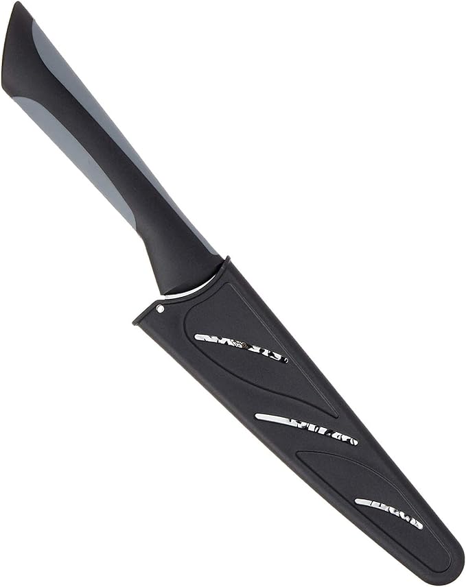 KAI Luna Utility Knife 6", Narrow, Straight-Bladed Kitchen Knife Perfect for Precise Cuts, Ideal for Preparing Sandwiches or Trimming Vegetables, Hand-Sharpened Japanese Knife