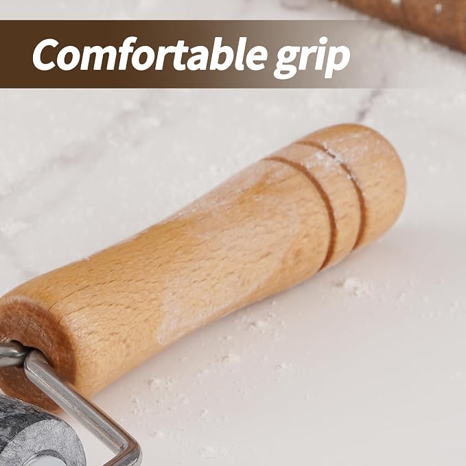 Small Marble Rolling Pin for Dough-Non-Stick T-shaped Hand Roller for Dough,Compact-Ideal for Home Bakers(Type B Black)