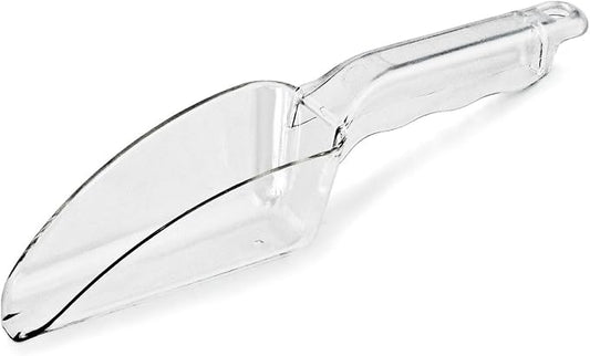 New Star Foodservice Commercial Grade Polycarbonate Plastic Utility Ice Scoop, Clear, 6 oz