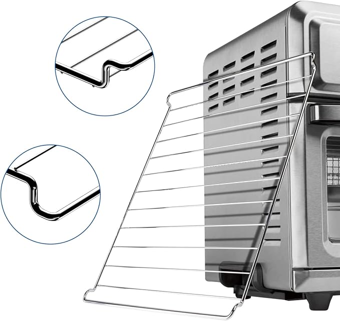 Oven Rack Replacement for Cuisinart TOA-60 TOA-65 Air Fryer Convection Toaster Oven, Dishwasher Safe Air Fryer Wire Rack for Oven Cooking, 12.4" x 11" Cooking Rack & Cooling Rack