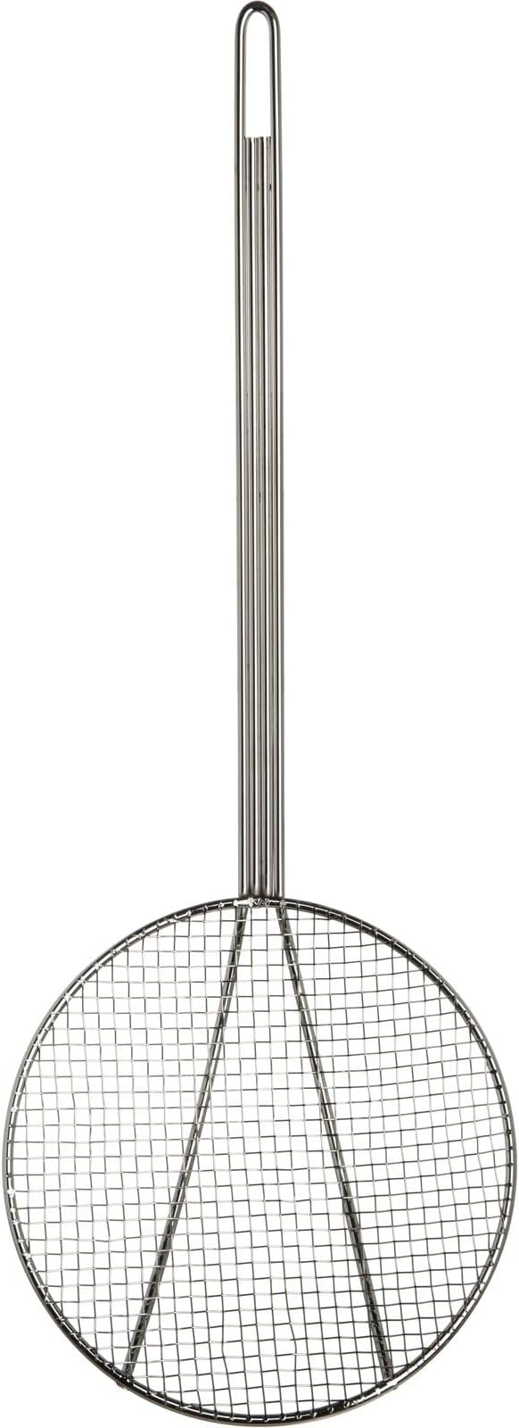 Soro Essentials- 7” Stainless Steel Round Coarse Mesh Wire Skimmer Strainer- Cooking Skimmer Spoon Ladle Skimmers Strainer Spoon for Kitchen Cooking Straining Frying Draining Home Kitchen Restaurant