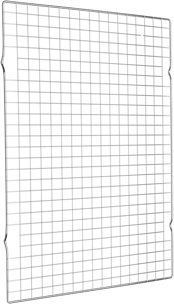 Cooling Rack for Baking, 16x10 Inches Baking Rack, Thick Wire Cookie Rack for Cooking, Roasting, Grilling, Drying, Oven Safe, Fits Half Sheet Pan