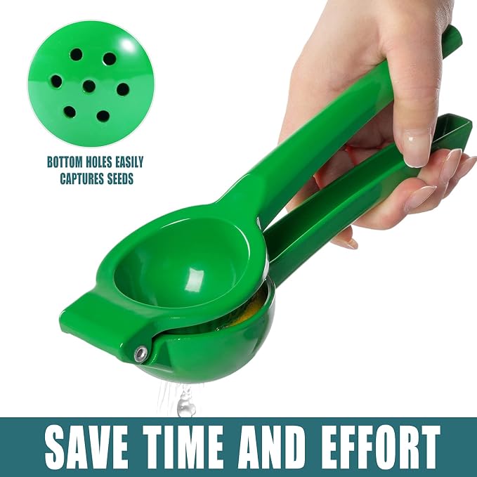 Y-ME Manual Juicer Citrus Lemon Squeezer, Fruit Juicer Lime Press Metal, Professional Hand Juicer Kitchen Tool（Lime)