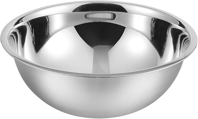 YBM HOME 5 Quart Stainless Steel Premium Mixing Bowl – Heavy Duty Deep Prep Bowl for Baking, Cooking, Dough Mixing, Salad Serving & Commercial Kitchen Use