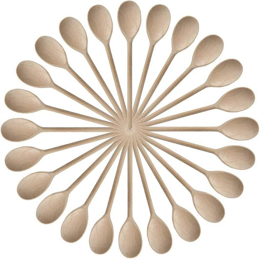 Kitchen Wooden Spoons Mixing Baking Serving Utensils Puppets 12 inch - Set of 24 ROUNDSQUARE