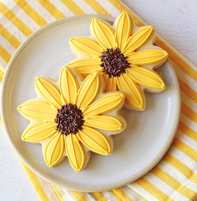 Ann Clark Mother's Day Flowers Cookie Cutters 3-Pc. Set Made in the USA, Sunflower, Daisy and Mason Jar