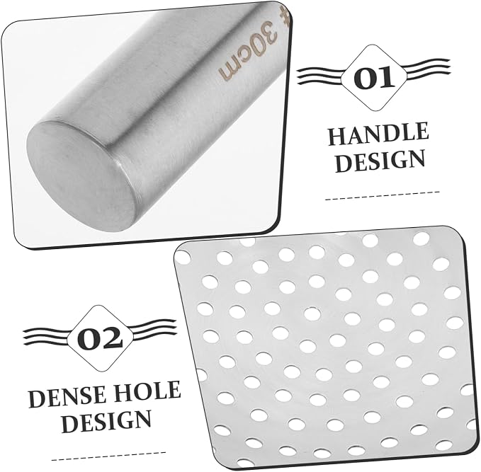 Stainless Steel Colander Mesh Spoon Strainer Filter Strainer Hot Pot Spoon Food Strainer Kitchen Cookware Skimmer Ladle Filtering Ladle Filter Spoon Kitchen Gadget Soup Ladle