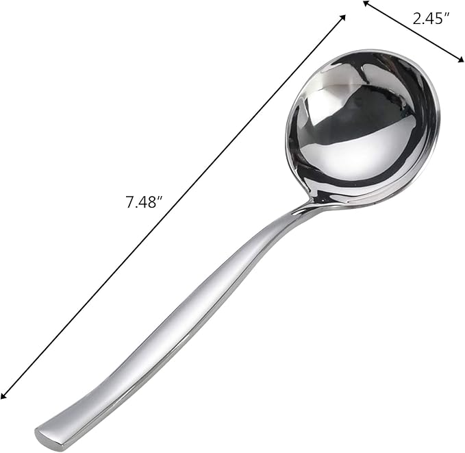 4-Piece Stainless Steel Small Gravy Soup Ladles, Gravy Ladle Spoon