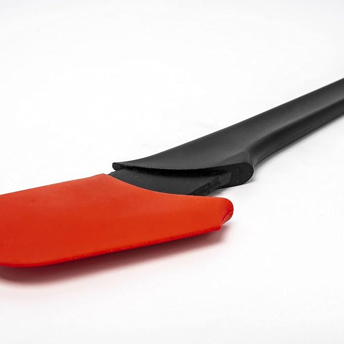 Westmark 15482270 Cooking and Dough Scraper, Silicone, Red, Black