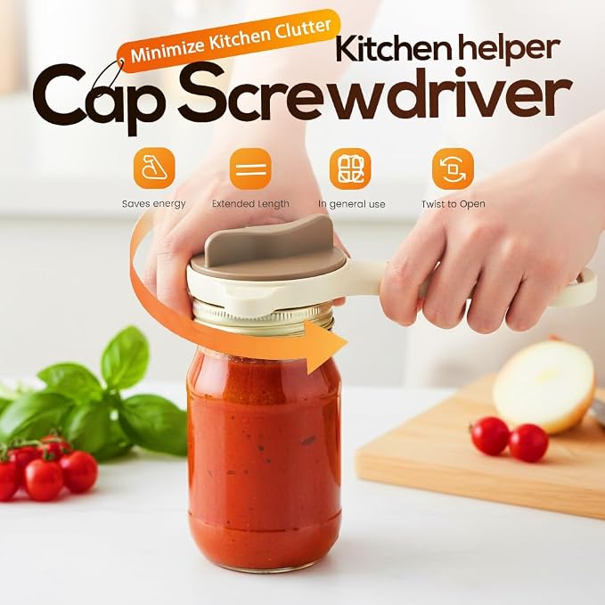 4 in 1 Multi-Purpose Jar Opener, 2026 New Adjustable Three Claw Bottle Opener with Non Slip Teeth, Multi Size Lid Tool for Jars Cans Wine Bottles, Home Kitchen Helper (1pc)