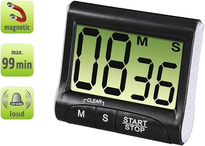 Xavax Timer, Black, 8.5 x 7.5 x 3.1 cm