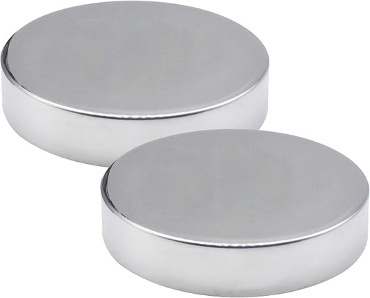 Outset Stainless Steel Round Ice Packs, Set of 2 Travel Ice Packs, 3.75" | Round Ice Chiller | Reusable Travel & Lunch Box Ice Packs | Long Lasting Cold | Thin Ice Pack | Durable Stainless Steel Set