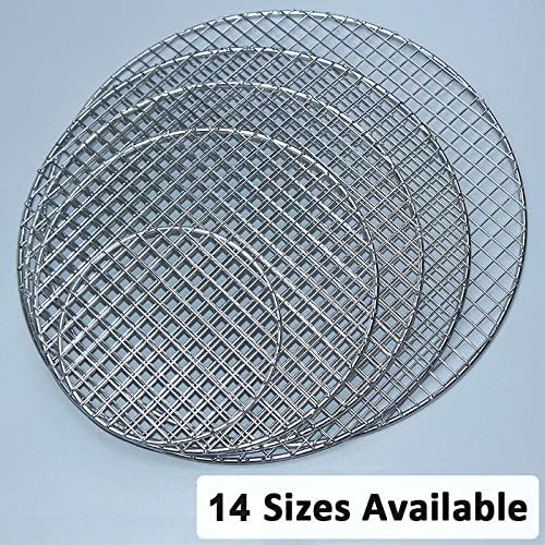 Round Barbecue Wire Rack Dia 9.5" Multi-Purpose Grill Cooling Rack BBQ Accessories Grill Net for Airfryer Instant Pot/Pressure Cooker (240mm/9.5")