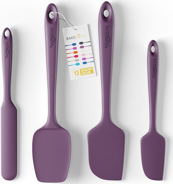 BakeRoyal Silicone Spatulas Set - Berry