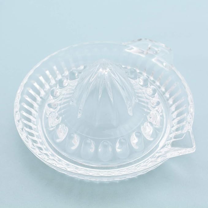 Toyo Sasaki Glass P-SGK-101-N Juicer/Squeezer, Clear, 5.5 x 5.6 x 2.8 inches (13.9 x 14.3 x 7 cm), Round, Lemon Squeezer, Dishwasher Safe, Made in Japan