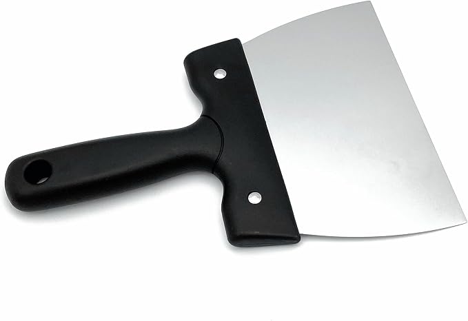 Goldbaking Coating Spatula for Chocolate Scraper Stainless Steel Dough Scraper (small)