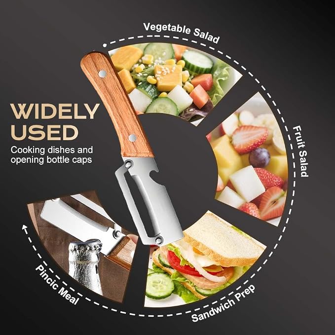 Multi Functional Vegetable Peeler for Kitchen, Ultra Sharp Stainless Steel Veggie, Fruit, Carrot, Orange & Potato Peeler with Ergonomic Handle, Julienne Peeler & Bottle Opener, Fruit Peeler 4pcs